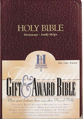 KJV Gift & Award Bible, Burgundy Imitation Leather