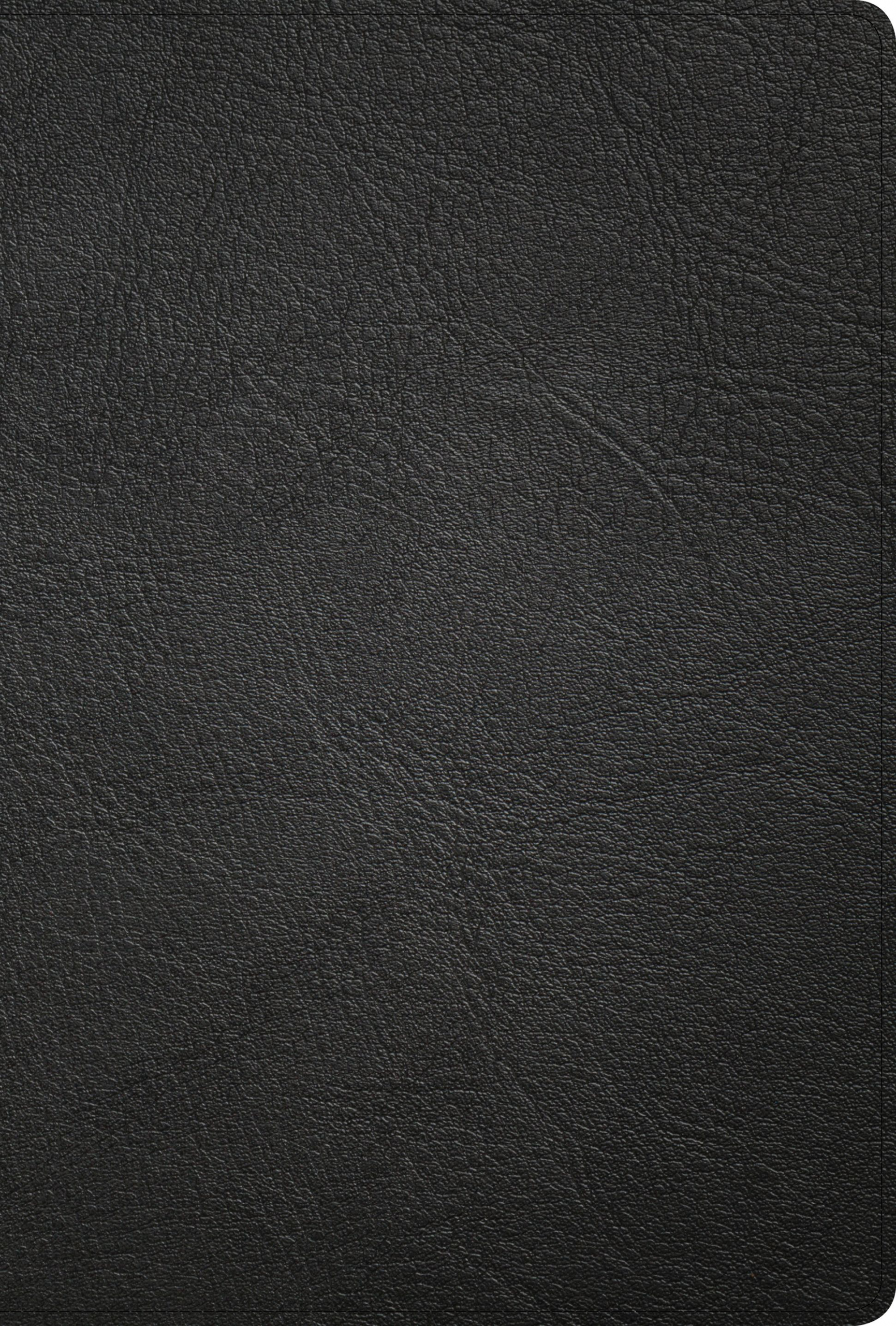KJV Large Print Ultrathin Reference Bible, Black Premium Leather, Black-letter Edition, Indexed