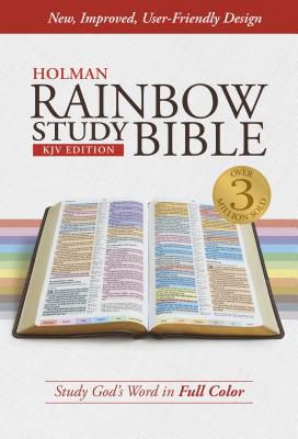 KJV Rainbow Study Bible, Jacketed Hardcover, Indexed