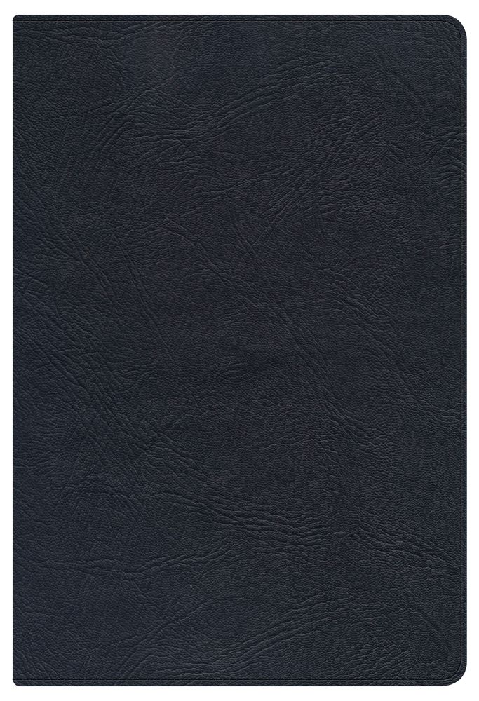 KJV Large Print Personal Size Reference Bible, Black Genuine Leather