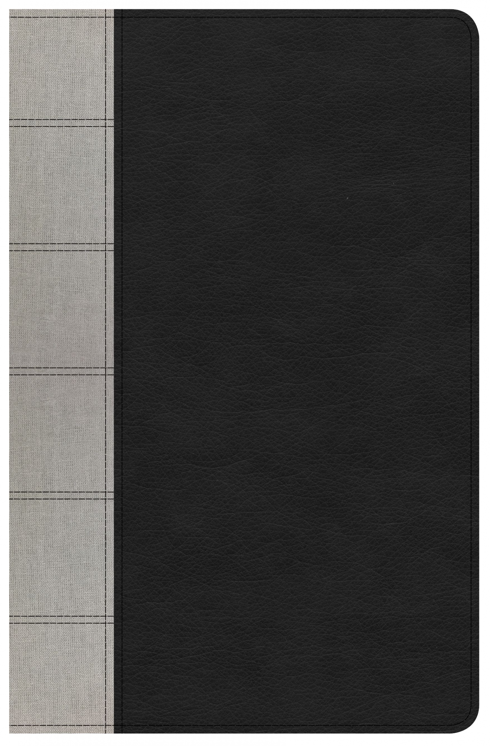 KJV Large Print Personal Size Reference Bible, Black/Gray Deluxe LeatherTouch