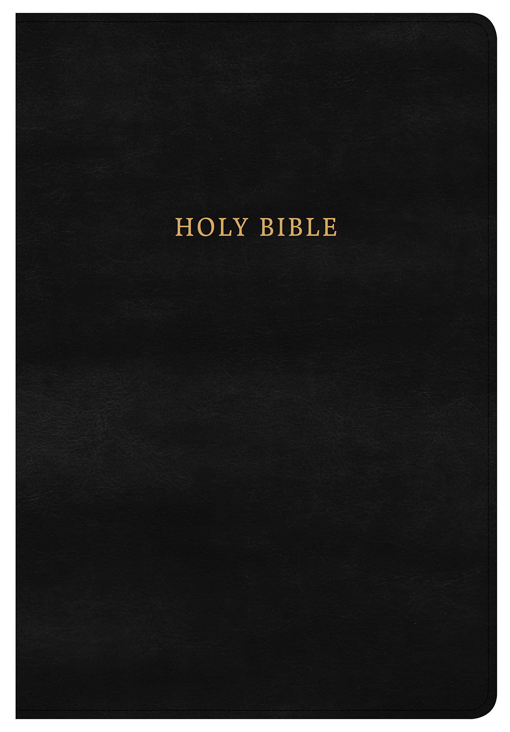 KJV Super Giant Print Reference Bible, Classic Black LeatherTouch