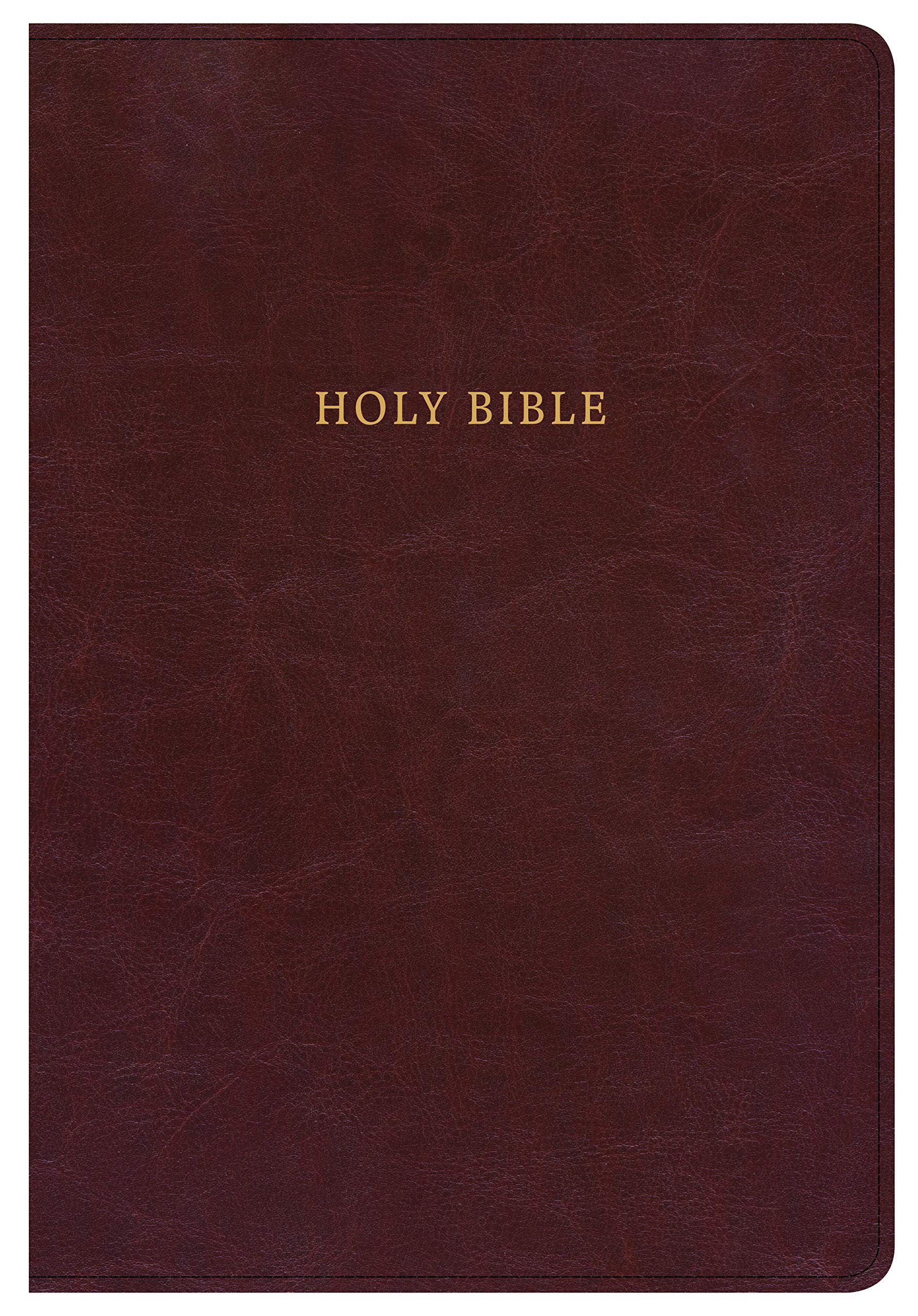 KJV Super Giant Print Reference Bible, Classic Burgundy LeatherTouch, Indexed
