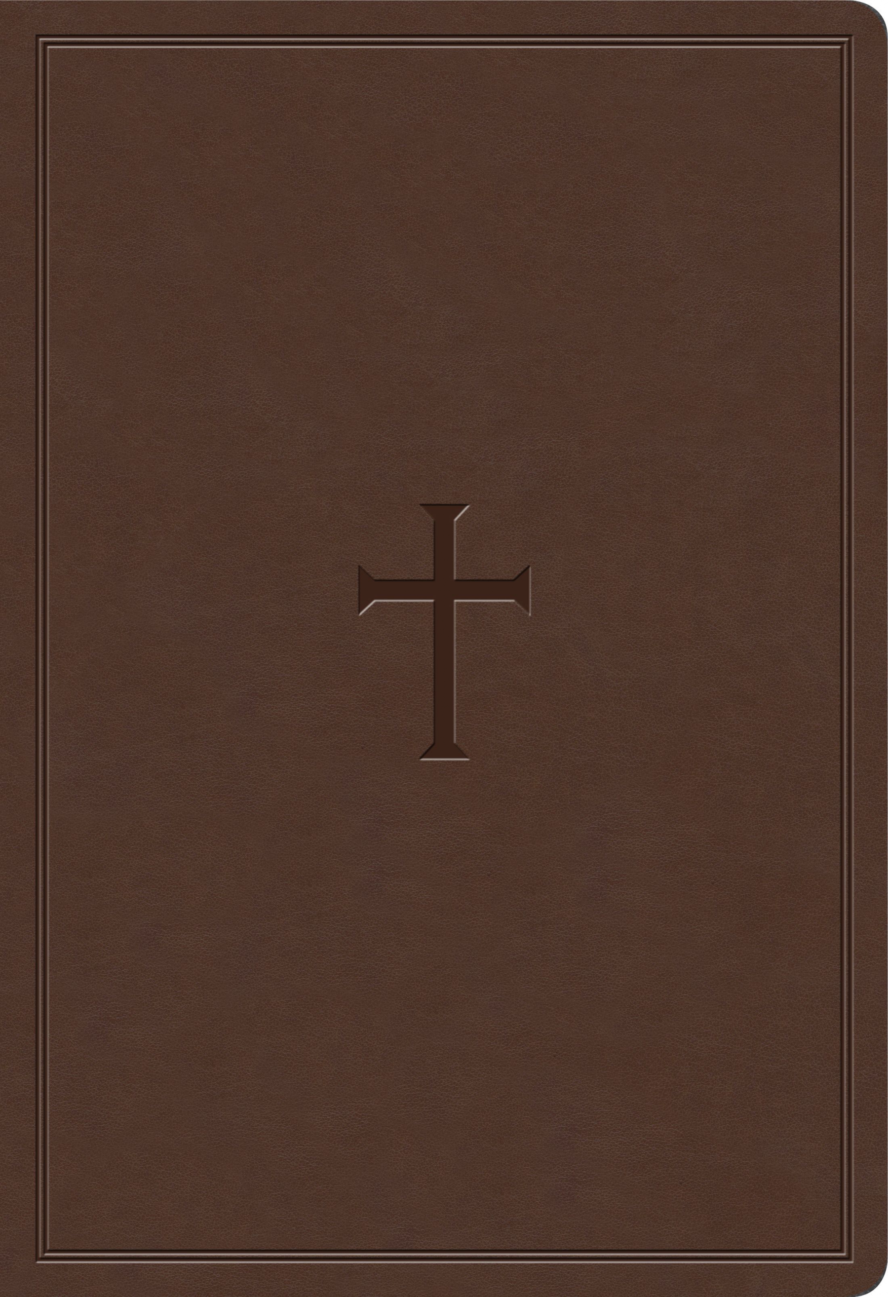 KJV Super Giant Print Reference Bible, Brown LeatherTouch, Indexed