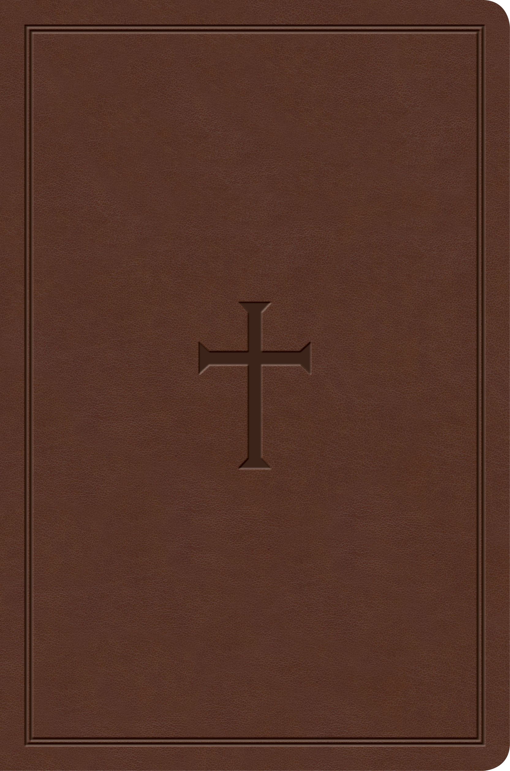 KJV Study Bible, Personal Size, Brown Cross LeatherTouch