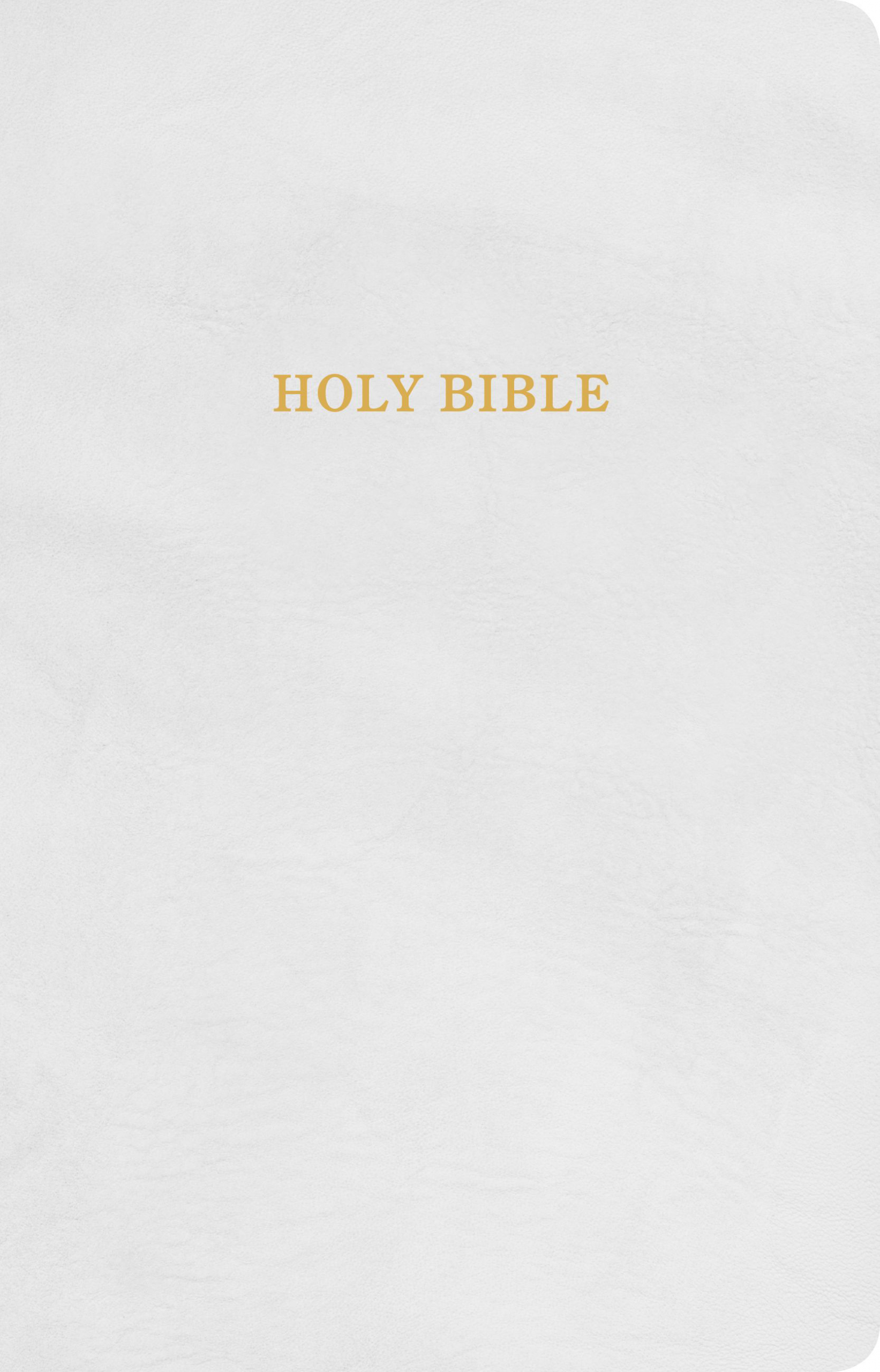 KJV Gift and Award Bible, White Imitation Leather