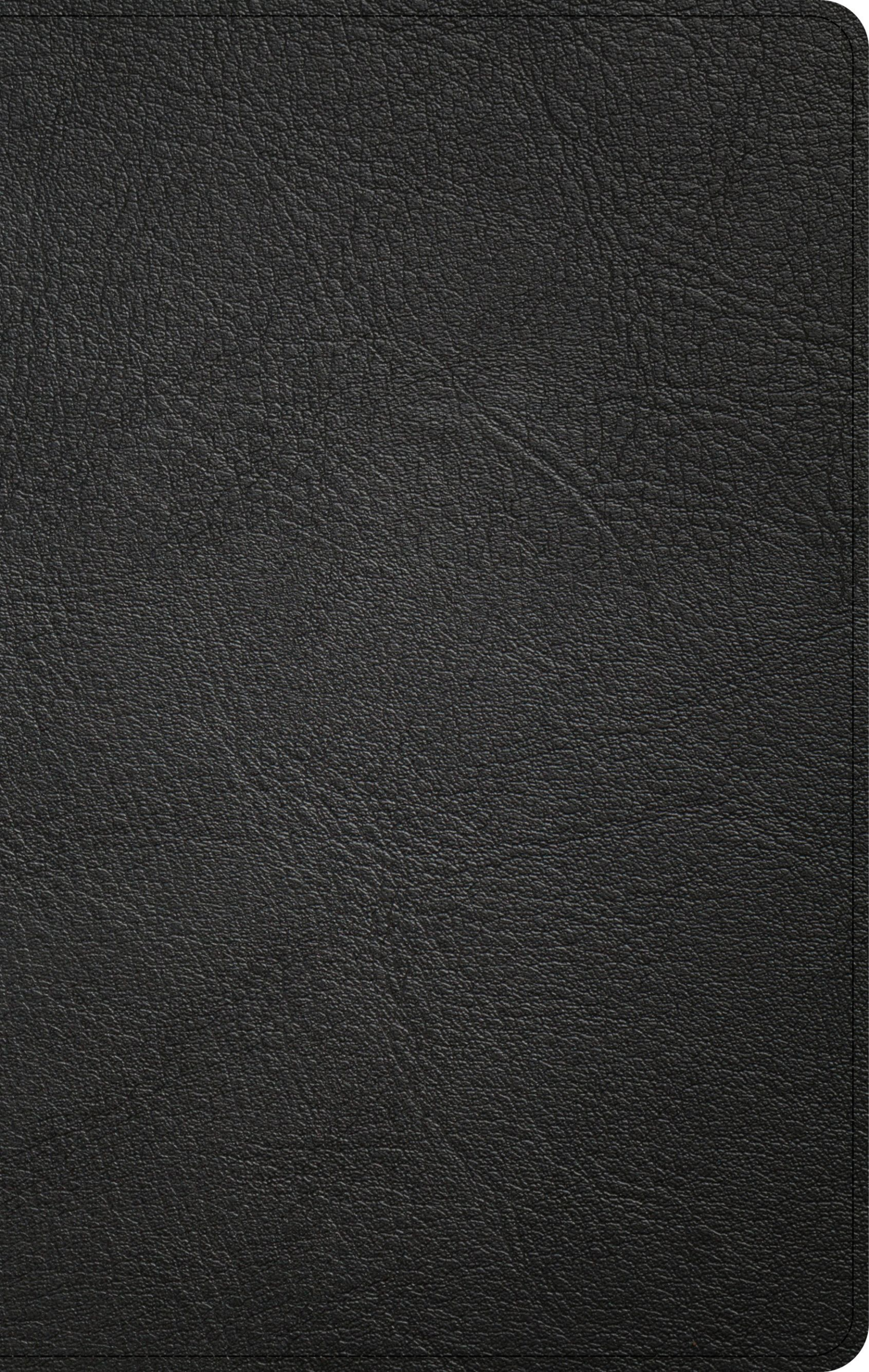 KJV Thinline Reference Bible, Black Genuine Leather